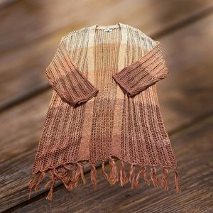 Maurice’s Ombré Tassel Cardigan